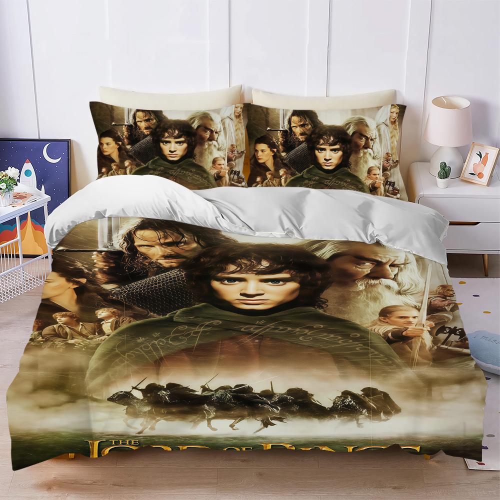 The Lord of the R-Rings Duvet Cover Set Soft Wash Bed 3 Piece Summer Comfortable Student Dormitory Home Baby Bedding Best Seller