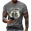 Camiseta de Verano para Hombre con Estampado Creativo, Cuello Redondo, Manga Corta, Moderna, Cómoda, Suave, Transpirable, Tallas Grandes, Casual, Deportiva, Versátil