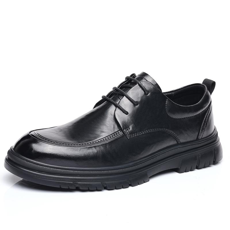 

Fashion New Coffee Colored Leather Board Footwear Classic Mens Casual Shoes Versatile Business Travel Oxford Shoes Sneakers Hiking Shoes 38 чёрный