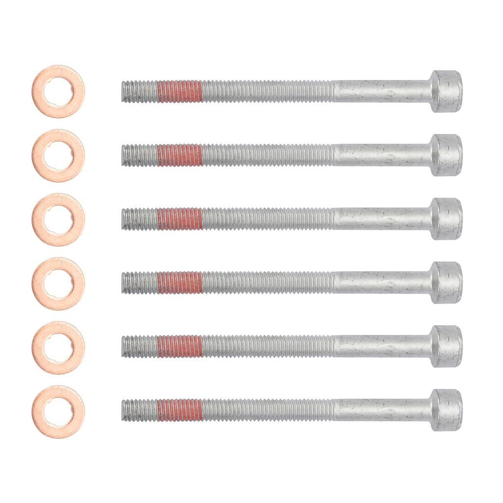 Pack of 6 A6119900122 K05073719AB 6119900122 9902812 Car Copper Seal and Injectors Brackets for W203 W204 W169 W164 W212