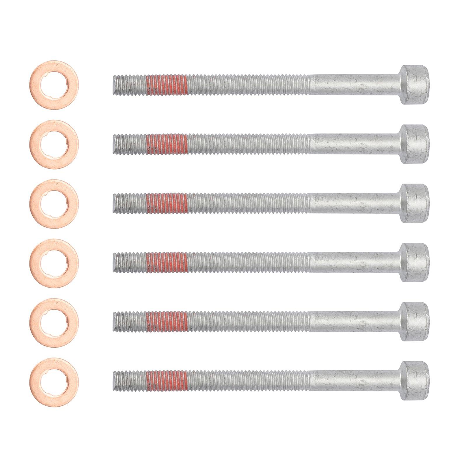 

Упаковка из 6 шт. A6119900122 K05073719AB 6119900122 9902812 Автомобильные медные уплотнения и кронштейны инжекторов для W203 W204 W169 W164 W212