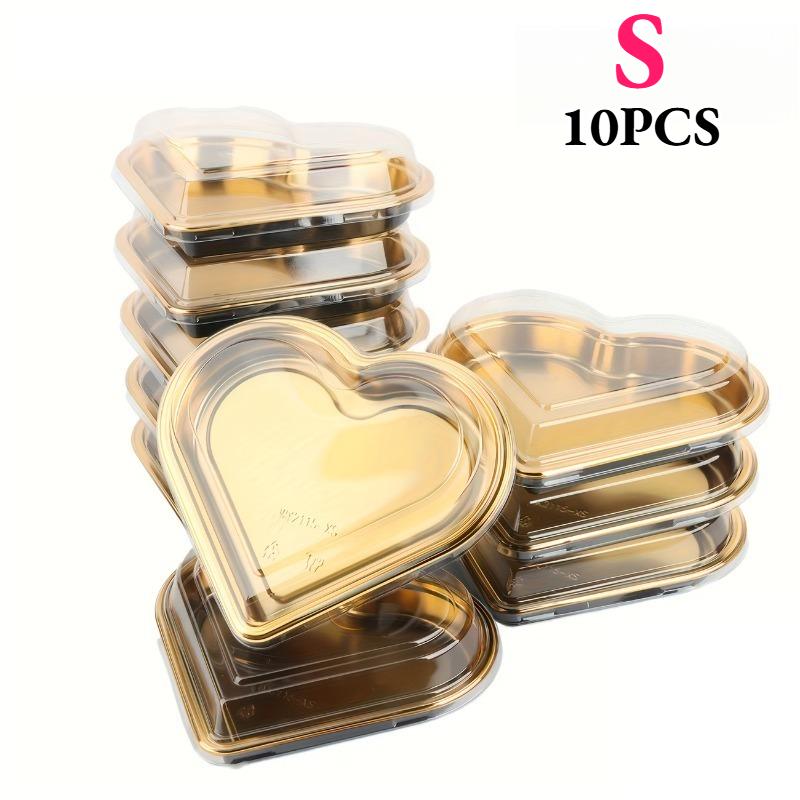 

10/20/30 Pcs Food Container with Lids Heart Shaped Containers Reusable Dessert Box for Mother Valentine Wedding Birthday Fruit As shown
