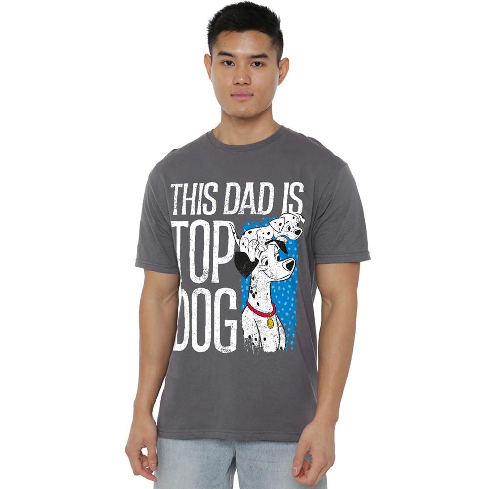 101 Dalmatians This Dad Is Top Dog T-Shirt S-3XL Light Graphite S