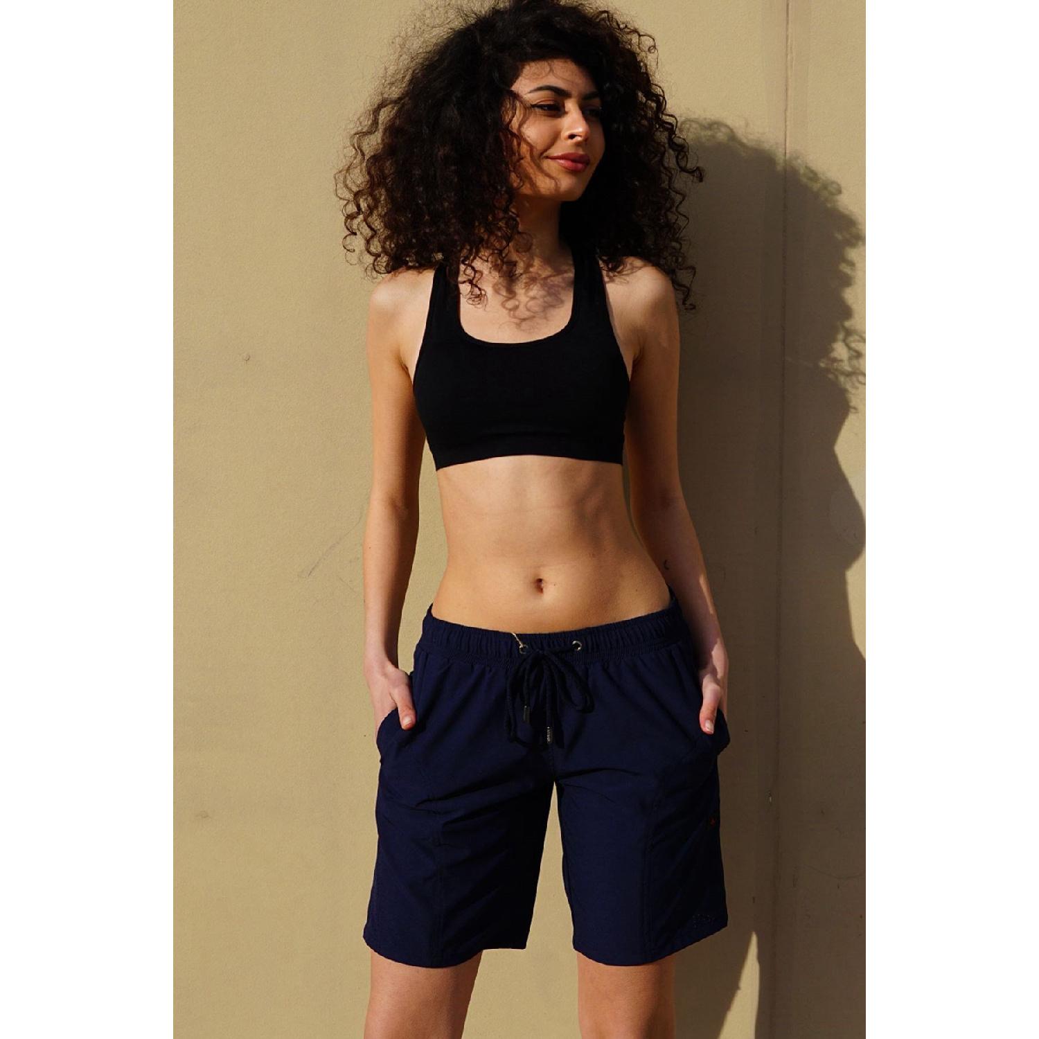 

Women s Large Size Lycra Swim Shorts C1850 Navy Blue 3XL безодня