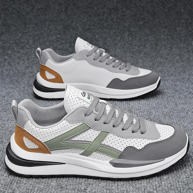 

Summer new men s shoes casual trend shoes comfortable breathable wear-resistant non-slip sports shoes 44 зелений