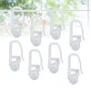 100pc Curtain Hanging Ring Track Hooks Universal Roller Hangers For Bed Drape Plastic Sliding Hooks Heavy Duty