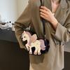 Internet celebrity cute small bag 2025 new Japanese sweet girl personality pony funny shoulder crossbody armpit bag