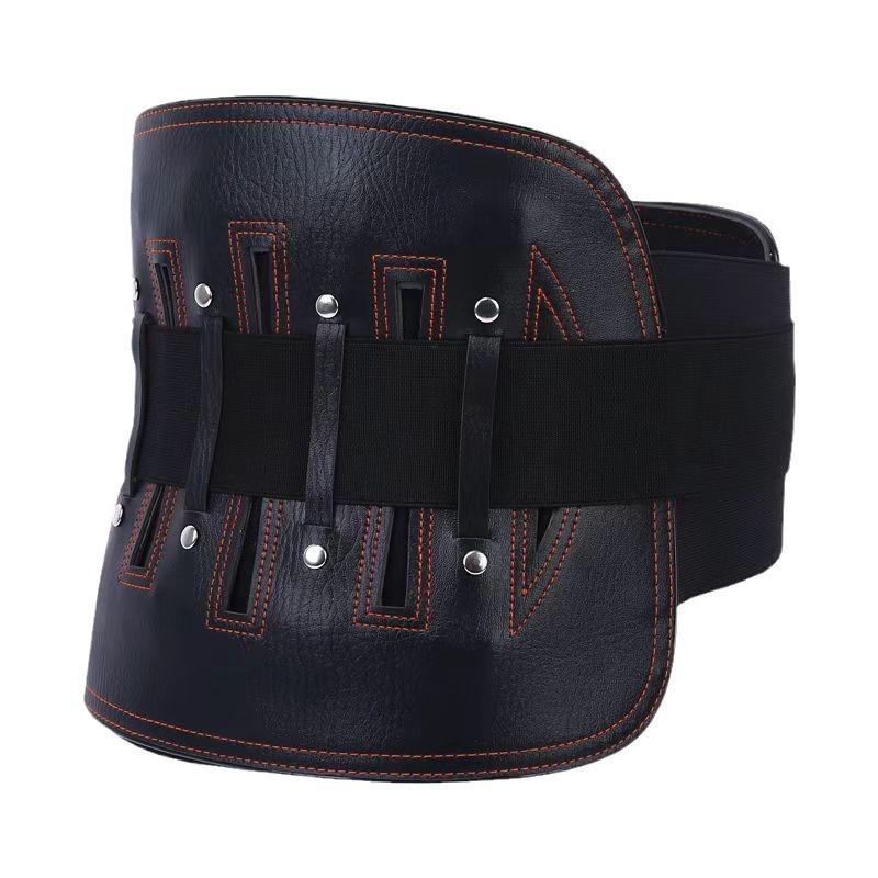 

Breathable Leather Lumbar Support Belt with Steel Plate and Strong Elasticity for Lumbar Protection and Strain Relief. Medium