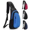 Outdoor Sports Travel Crossbody Bag Waterproof Nylon Chest Pack Large Capacity Lightweight Adjustable Strap for Hiking Cycling