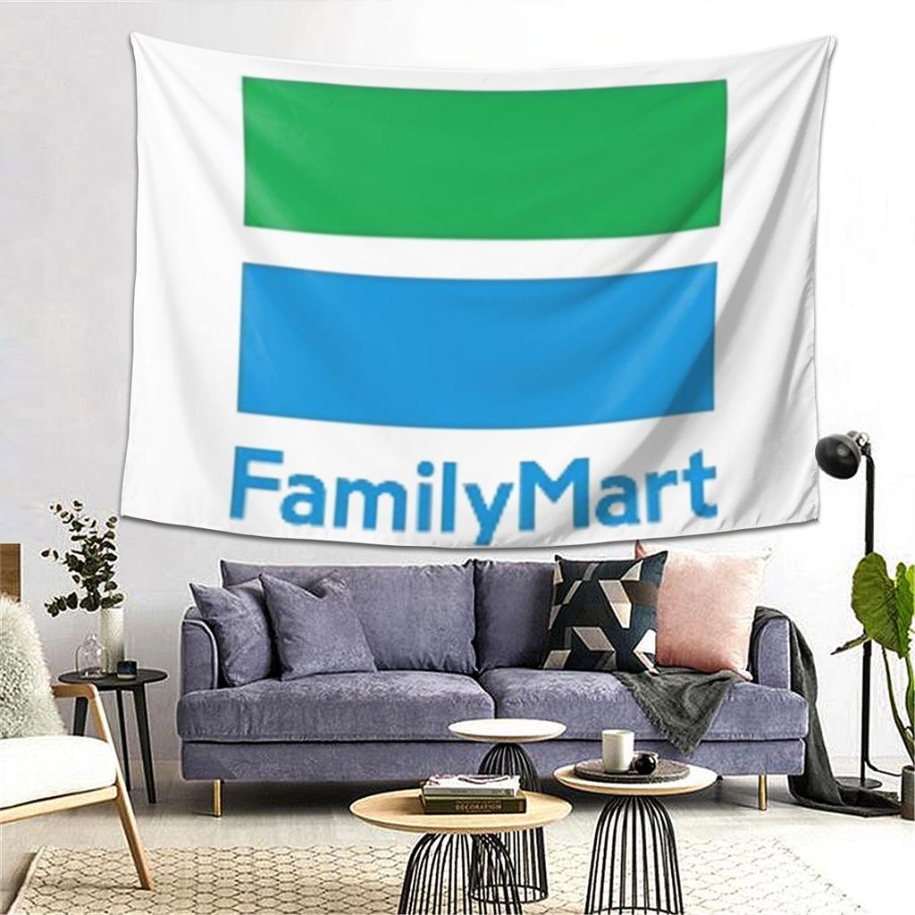Family Mart Tapestry Wall Hanging Aesthetic Home Decoration Tapestries for Dorm Room