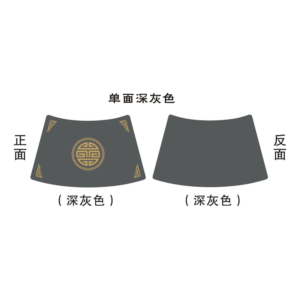 New Chinese style national style round table dining table mat tableware leather pvc oil-proof and waterproof household meal bowl placemat retro
