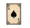 Vintage Poker Card Guitar Metal Tin Sign  Music Bar Garage Casino Wall Decor  Retro Iron Poster Plaque  Home Art Decoration