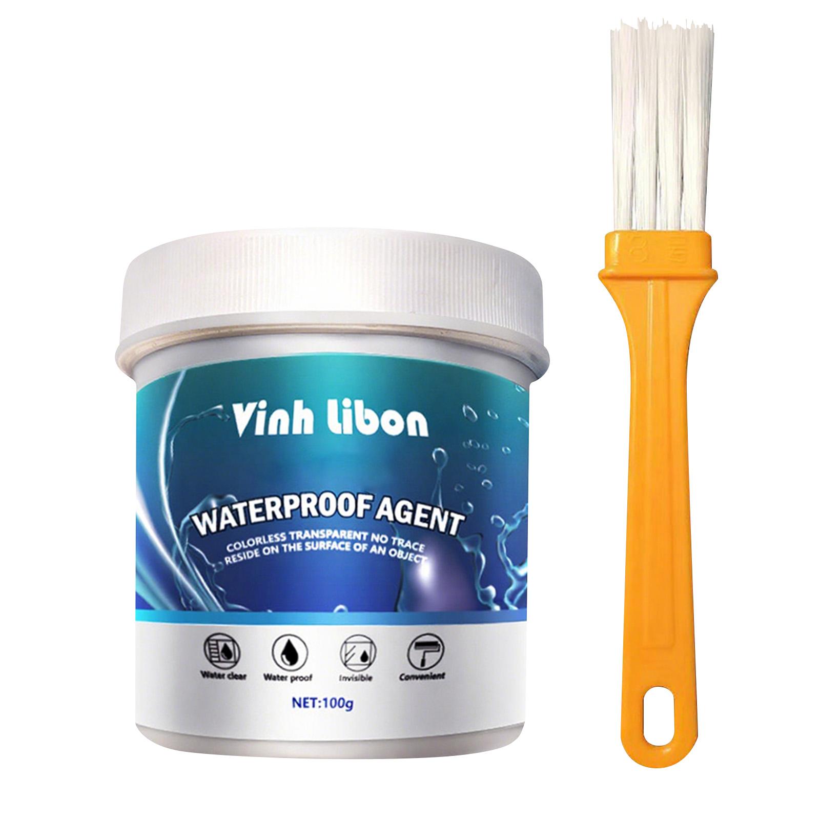 

Водонепроницаемый, теплоизоляционный и прозрачный герметик, 100 г герметика для затирки и плитки | Сильная адгезия, долговечный для крыш, стен One Size