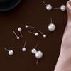 Fashion Round Shape Pearl Earrings 4mm 5mm 6mm 8mm 10mm 12mm Elegant Round Ball Earrings Jewelry Accessories Ear Stud Party