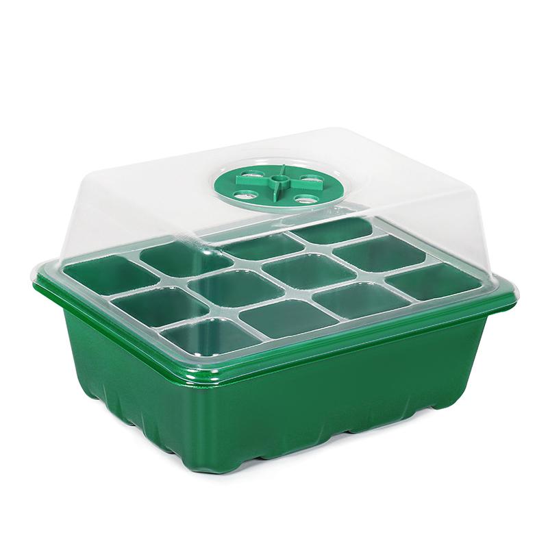 

Лоток для насіння на 6/12 отворів із куполом для вологості Лоток для розмноження сукулентів Міні-тепличний лоток для проростання сукулентів