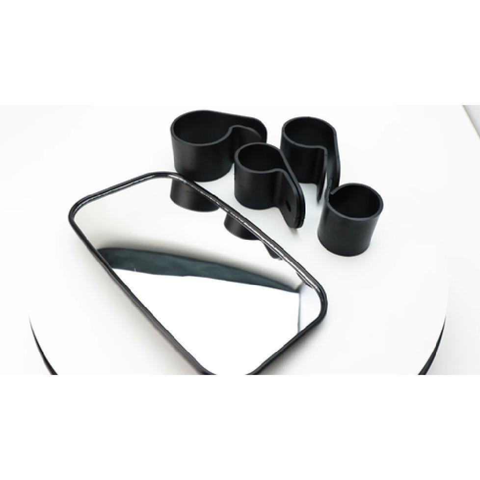 Universal 1-2" Round Roll Bar Clamp Mount Convex ide Center Rearview Mirror