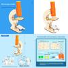 Science Microscope Kit For Kids Diy Physics Educational Toy Science Experiment Set For Children