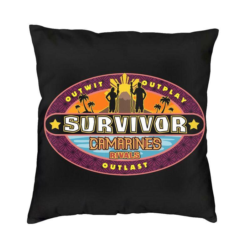 Reality TV Survivor Cushion Covers Sofa Home Decorative Square Throw Pillow Case 40x40cm