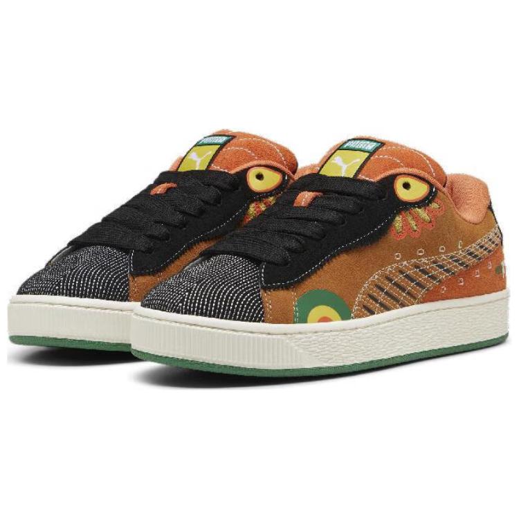 Puma Semišový XL Balíček Dia De Los Muertos - Karamelové Unisex Tenisky Oranžová Karamel-Latte Černá 398409-02
