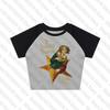 2000er Kleidung Y2k Kitty 90er Vintage Kleidung für Damen Damen Cropped Kpop Emo Ästhetik Kleidung Anime Mädchen Harajuku Kawaii