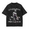 Gym Skull Print Washed T-Shirt Fashion Cool To-Do Sea Por Las Senoras Summer T-Shirt Aesthetics Simple Casual Gothic Top