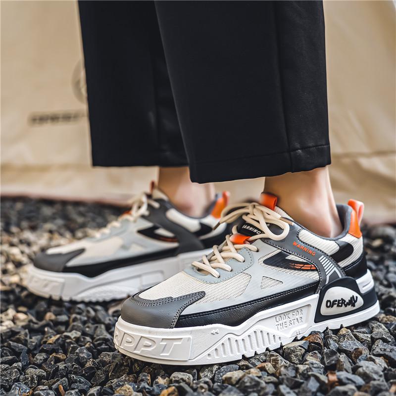 Men Shoes Sneakers Mens Casual Shoes Leisure Luxury Men Walking Shoes Chunky Trend Stakeboard Shoes for Men Sports Running Shoes Male Footwear
