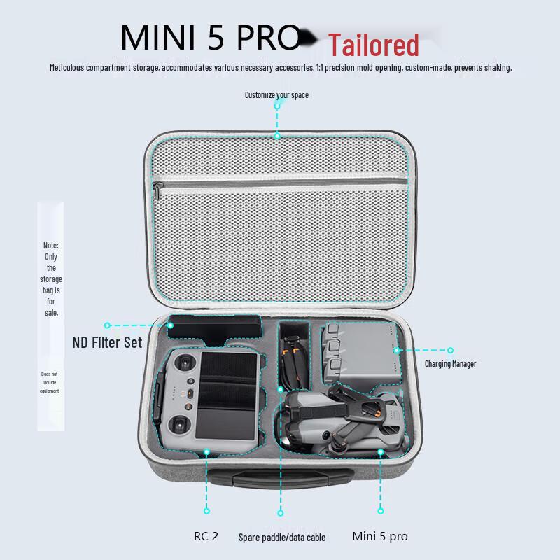 DJI Mini 5 Pro Drone Nylon Storage & Carry Bag
