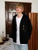 Kineto Round Patch Zip-Up Hoodie_Black