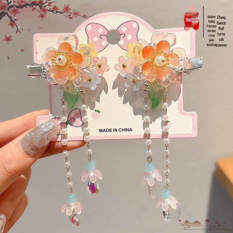 Ancient Style Hanfu Hair Accessories: Super Fairy Princess Tassel Hairpins for Girls & Women