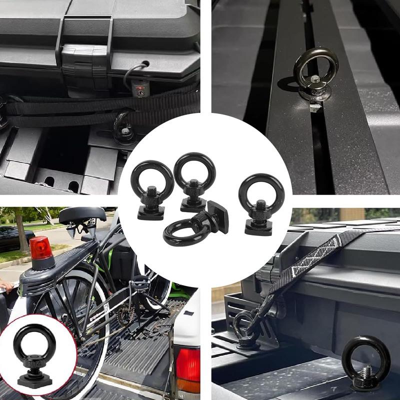 T Bolt Eye Nut Kit Stable Support Stainless Steel T Track Mount Tie Down  High Hardness for Holding Tie Down Straps