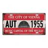Retro Car 2D Metal Sign, Aluminum Wall Decor 15x30cm