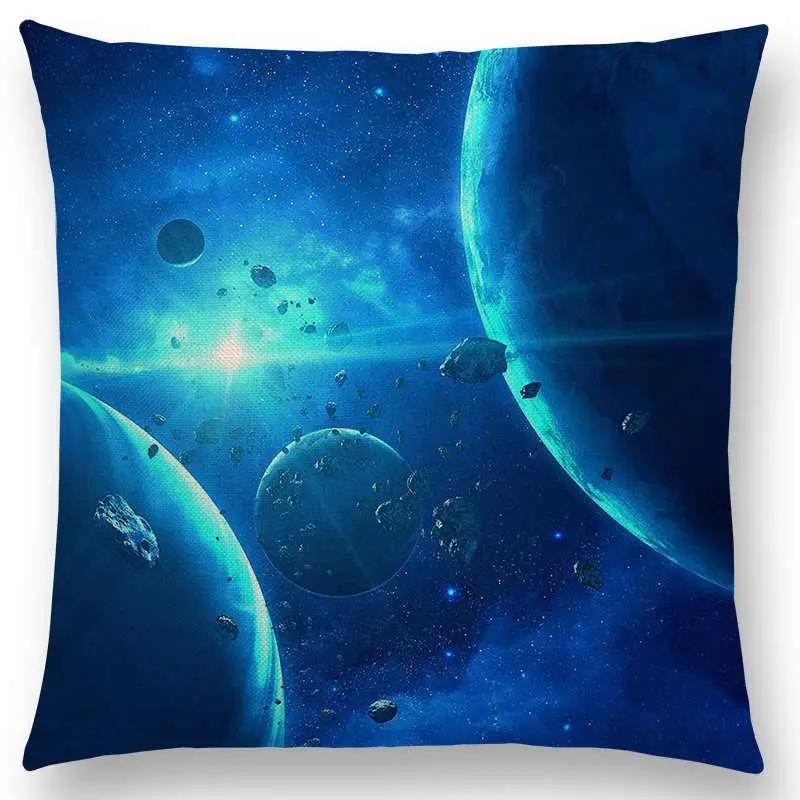New Mysterious Universe Vast Outer Space Beautiful Planets Amazing Galaxy Dream Stars Cushion Cover Sofa Throw Pillow Case