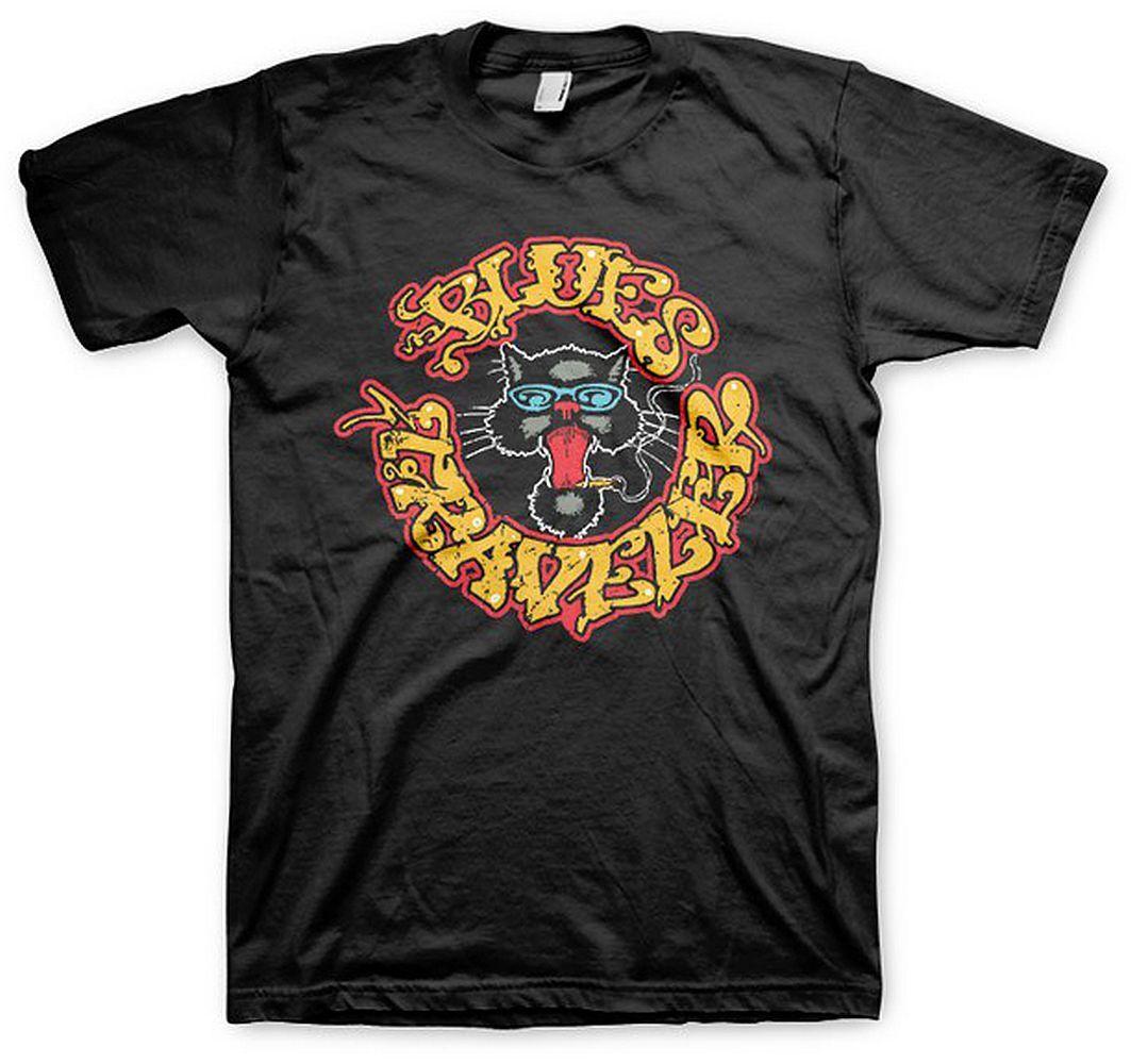 Blues Traveler Circle Cat T-Shirt XXXXL