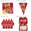 Turning Red Birthday Party Set With Adorable Cartoon Decorations And Surprises
