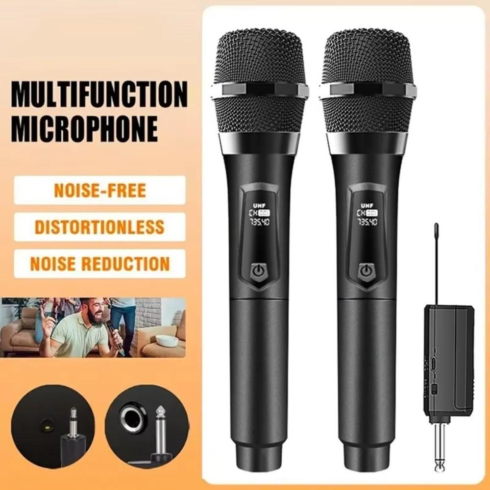 2 Channels Karaoke Mic Micphone Clear Sound Condenser Microphone  Karaoke Singing