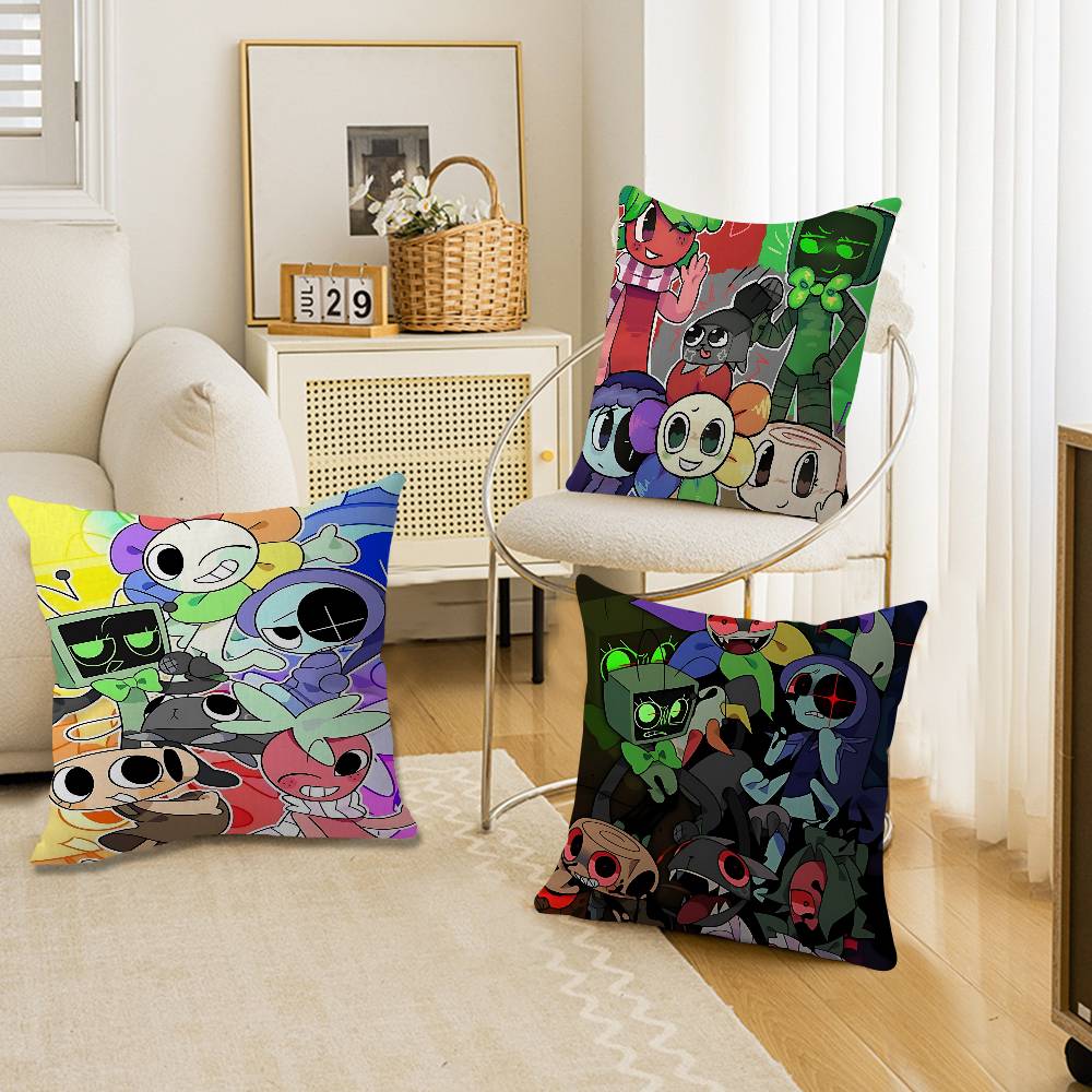 Game D-Dandys World Decorative Room Aesthetics Pillow Case Home Decor Bedroom Sofa Bed Couch Pillow Cover 45x45