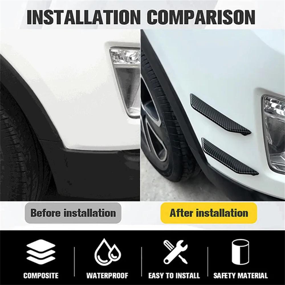 8pcs/Set Car Front Rear Bumper Lip Protector Universal Diffuser Spoiler Splitter Wing Protection