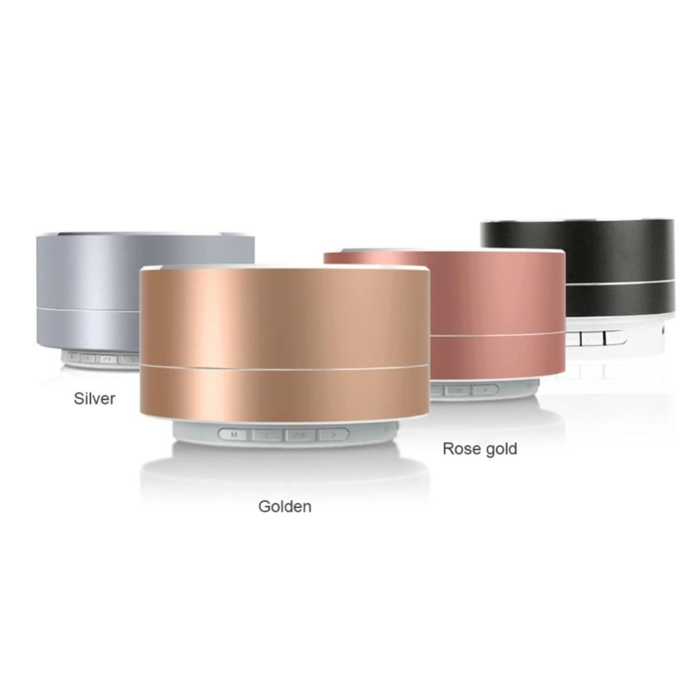 Smart A10 Wireless Speaker with Aluminum Alloy, Colorful LED Light, Hands-Free Subwoofer, and TF Support