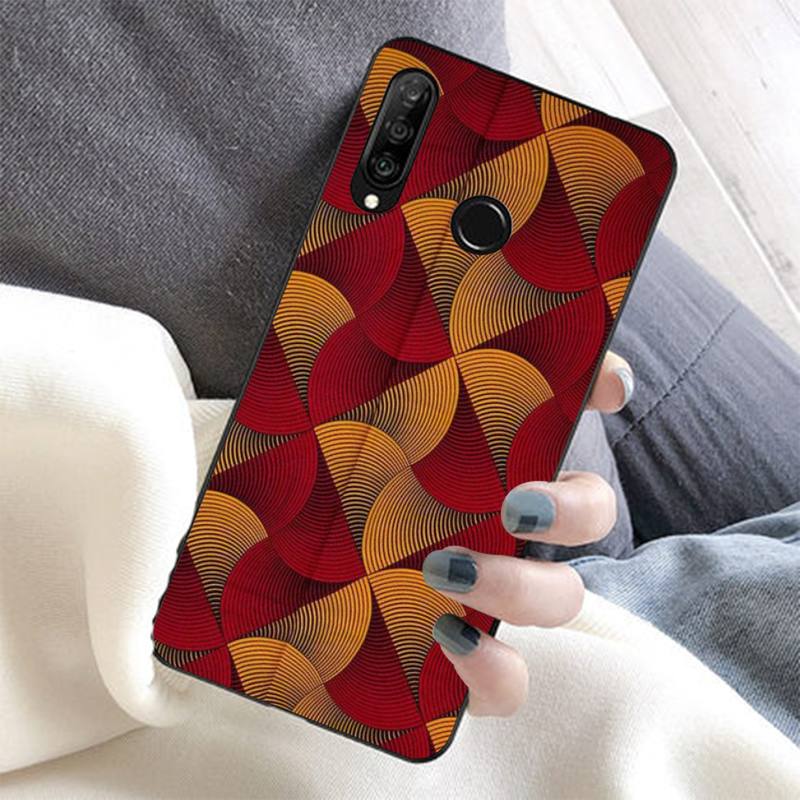 African Wax Fabric Phone Case for Huawei Honor 10 i 8X C 5A 20 9 10 30 lite pro Voew 10 20 V30