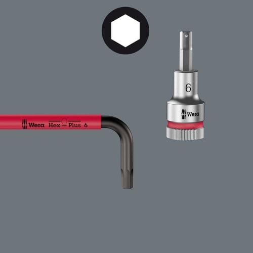 Wera 05022640001 | Hex Plus 950/9 Hex Wrench Set, Multicolor, Inch Size, Laser Finish, 9-Piece Set [Officially Imported from Japan]