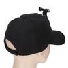 Black Sports Camera Hat Soft Lightweight Action Camera Mount Hat Hands Free Camera Hat for Hero Series Outdoor Adventures