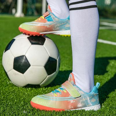 Girls Football Shoes Women's Children's Training Shoes Velcro Girls Elementary School Sports Boys Tf Broken Nails Football Shoes