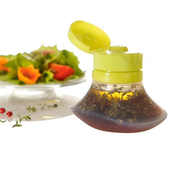 

Полезная откидная крышка, герметичная легкая мини-бутылка для заправки кетчупа для салата, банка для приправ в ресторане зелёный