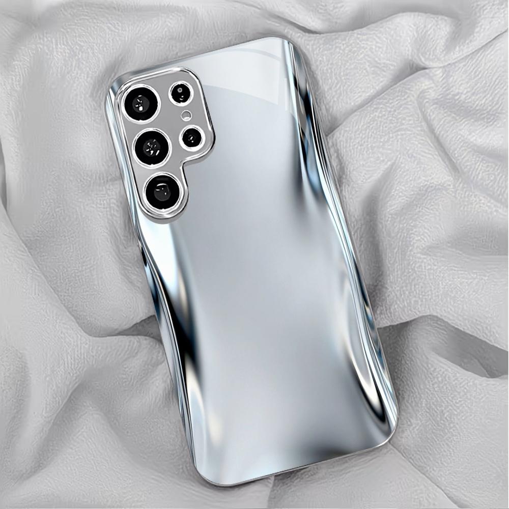 Atmosfera Fashion Semplicità Vetro Galvanizzato di Alta Gamma Custodia per Telefono per Samsung Galaxy S26 S25 S24 S23 S22 S21 FE,Ultra,Plus