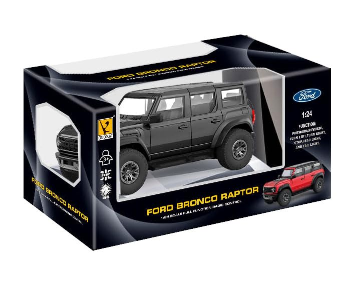 Doyusha Scale Ford Bronco Raptor Electric Radio Control Model 630671 2.4GHz 1/24 (Black)