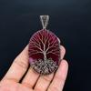 Tree Of Life Ruby Pendant, 999 Copper Wire Wrap Pendant Gemstone Jewelry, Handmade Pendant Amazing Jewelry, Gift For Her