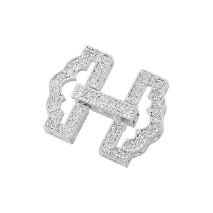 Full Zirconia Detailed DIY Jewelry Clasps Fashionable DIY Handcraft Clasp Selection with Micro Paved Zircon for Jewelry