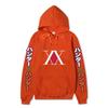 Hunter X Hunter XX Logo Hoodie Color Japanese Vertical Sleeve Print Black Anime Pullover Sweatshirt
