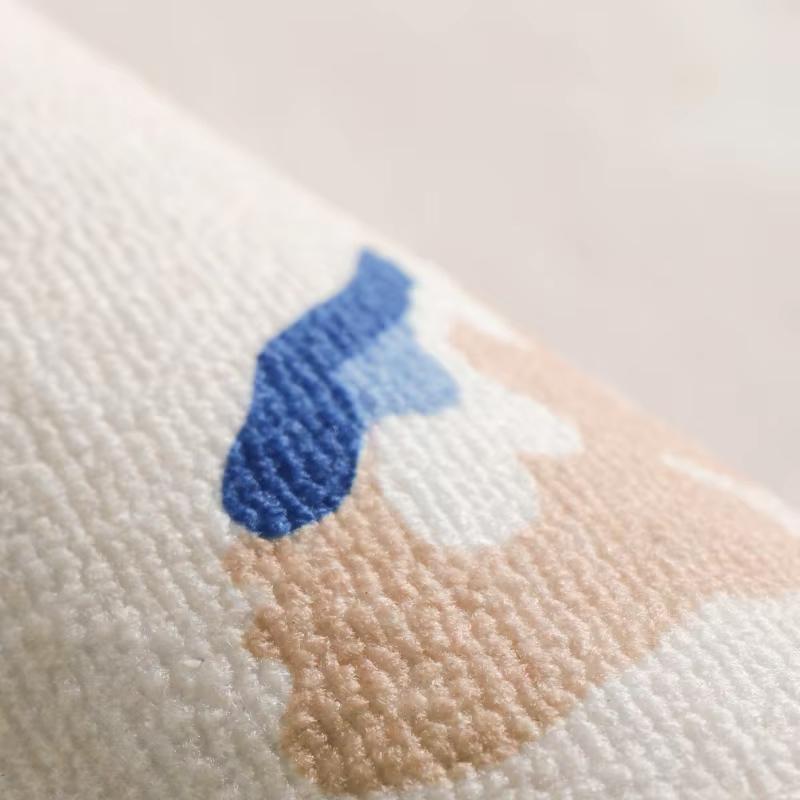 Retro Style Living Room Decoration Carpets Light Luxury Rugs for Bedroom Artistic Striped Bedside Rug Home Thicken Floor Mat