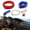 Car Power Amplifier Installation Kit Amplifier RCA Power Cable AMP Holder